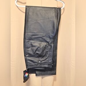 Chic Black Leather Pants